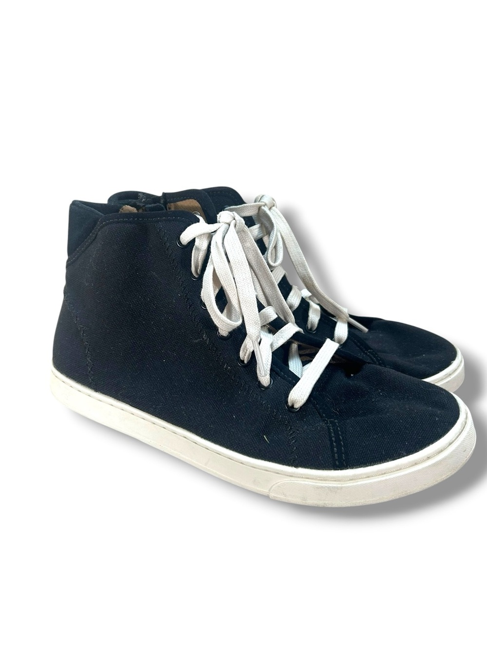 Women’s Olukai Pilahi Black Canvas High Top Sneakers Size 9